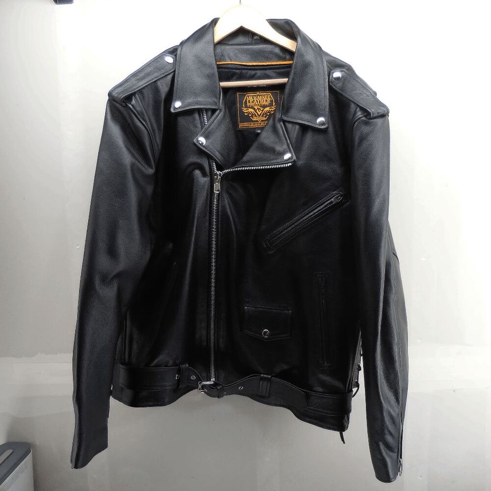 Milwaukee Leather James Dean Motorcycle Jacket Throwback USA Mens‎ 4XL NWOT